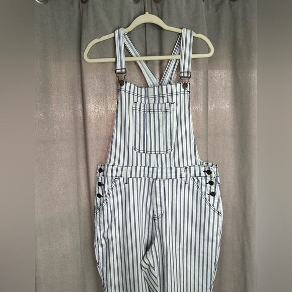 Judy Blue Railroad Stripe Overalls NWOT PLUS 1x - Picture 4 of 13